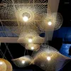 Anhängerlampen Bambus gewebt Weiden Kronleuchter Rattan Shade Cap Lichter Chinesische Landstil Hängende Küche Wohnzimmer Lampe Schlafzimmer