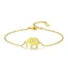 New 18k Gold Plated Cute Elephant Bracelet Jewelry Temperament Women Fashion Exquisite Bracelet Accessories Holiday Gift