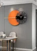 Duvar Saatleri Modern Minimalist Deri Saatler Yaratıcı Duvara Monte Saat Oturma Odası Giriş Arka Plan Ev Dekorasyon