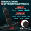 Vuxen massager teleskopisk Bluetooth anal vibrator leksaker för män prostata massager rumpa appkontroll dildo vibratorer vuxen gay