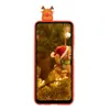 Make-up Mirror Bracket Falls f￶r Samsung Galaxy Note20 S20 S21FE S22 Ultra A52 A22 3D Doll Cartoon Christmas Santa Silicone Cover Gift