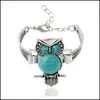 Charm Bracelets Charm Bracelets Vintage Designer Retro Elephant Owl Boho Jewelry Bangles 3043 Q2 Drop Delivery 2022 Dhk7X