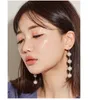 Brincos Brincos Estilo Korea Long Pearl Tassel Clip On sem piercing for Women Luxury Jewelry de alta qualidade sem buraco