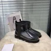 Mini botas transparentes cl￡ssicos designer preto botas de neve brancas azuis sapatos lisos lisos amarelo Prote￧￣o a frio fluorescente Mulheres de algod￣o curto de algod￣o 35-40