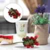 Party Decoration Fruit Fake Strawberries Artificial Strawberry Decor Fruits Red Props Lifelike Simulationpography Model Decorative Faux