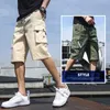 Shorts pour hommes été hommes cargo shorts poches style coréen mode skate plus la taille 6XL 8XL décontracté porte mince lettre G221012