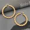 Hoop Earrings High Quality Big Circle Round For Women's Fashion Statement Golden Punk Charm Party Jewelry