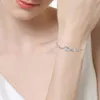 Bijoux fins Pandach Authentic 925 argent sterling infinit￩ ajust￩ Femmes Hot mode 8 bracelet pour cadeau CMB81
