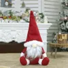 Vrolijk kerstfeest Zweedse Santa Gnome Plush Doll Ornamenten Handgemaakte Holiday Home Party Decor Christmas Decor WLY9351916164