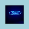 Insignias de automóvil 5D LED LOGO LOGO LOGO PARA FORD FOCUS Mondeo Kuga Entrega de caída de insignia 2022 MOVILES MOTO MOTO MOTOCTORES EXTERIORES DHGWG