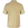 Męskie polo 2022 bawełniane bawełniane bawełniane kieszonkowe ubrania męskie koszule dla męskich plastrów koszulowych