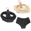 Sex toy toys masager Massager bondage Toys Bdsm Bondage Masturbation Massage Briefs with Dildo Vaginal Anal Plug Panties for Unisex Chastity XSPU