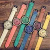 Casual polshorloge groen lederen riem kwarts horloge heren verjaardagscadeau orologi di lusso