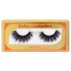 Tjock Natural Mink False Eyelashes Soft Vivid Curly Crisscross återanvändbar handgjorda flerskikt 3D falska fransar Eyelash Extensions Eyes Makeup