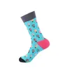 Chaussettes pour hommes VPM Coton peigné Chaussettes pour hommes Harajuku Coloré Heureux Drôle Ours Poisson Longue Robe Chaude Chaussettes pour Homme Mariage Cadeau De Noël T221011