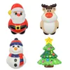 Boże Narodzenie Squishy Toys pu Santa Claus Snowman Slow Rising Toys Xmas Party Stocking Schingers Difts