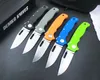 Promotion H1012 AD20.5 Pocket Folding Knife D2 Stone Wash Blade G10 Handle Outdoor Camping Hiking Tactical Folder knives with Nylon Bag and Retail Box