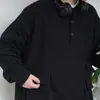 Hoodies للرجال Sweatshirts 2022 النمط الياباني الرجعية ذوي الياقات البيضاء فضفاضة معاطف عارضة كلوز