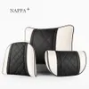 Premium NAPPA Leather Car Seat Rest Cushion Headrest Car Neck Pillows For Mercedes Benz Maybach S-Class Pillow Auto Accessories