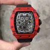 Milles Business Leisure Carbon Fiber Herren automatische mechanische Uhr multifunktionale atmosphärische hohle Weinfass