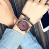 カジュアルな腕時計グリーンレザーストラップクォーツウォッチメンズバースデープレゼントorogi di lusso