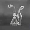 Vortex Glass Bong Dab Rig Narghilè Tornado Cyclone Recycler Rigs Tubo dell'acqua 14mm Giunto con chiodo banger e tubi bruciatore a olio di vetro dhl free