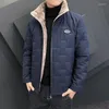 Piumino da uomo Cappotto da giacca in pile spesso casual da uomo Fodera in lana di alta qualità Moda classica 2022 Parka da uomo invernale