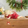 Christmas Decorations Angel Model Sculpture Desktop Ornaments Gift Garden Decoration Pendant Durable Two Styles Resin