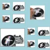 Wielafdekkingen 4 stks/veel zwart lopende paard 60 mm auto wiel hub centrum logo caps abs embleem badge fits voor ford mustang drop levering 2 dhz4w