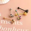 1pcs Skull Langer Stud Bar Skeleton Longug