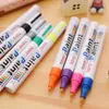 Colorful Markers Tire Tread Metal Face Painting Pens Waterproof Lasting Marker Pen School Stationery Student Writing Pens BH7666 TQQ