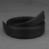 Cinture bianche solo per fibbia scorrevole Cintura alla moda con cinturino in vita di alta qualità in vera pelle larga 3,3 cm senza