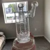 Mobius Glass Bongs Double stereo matryca perc Hookahs grube platforma wodna Rurki wodne 18,8 mm ciężkie podstawy Fab Egg Recycler Smishing Shisha