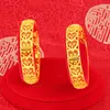 Bracciali Bracciale in oro giallo 24 carati per donna Regali di alta gioielleria per anniversario di matrimonio da sposa a forma di cavo classico