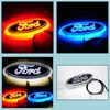 Araba Çıkartmaları LED 4D Araba Logo Işığı 14.5CMX5.6cm Çıkartma Rozeti Mavi /Kırmızı /Beyaz Ford Focus Mondeo Bırak Teslimat 2022 Mobiller Motor DHSWB