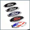 Distintivi per auto Distintivo per cofano anteriore per auto Logo originale in metallo Emblema per baule posteriore Adesivo per contrassegno di avvio per Ford Focus Vecchia Mondeo 15X6Cm Drop Deliv Dhl75