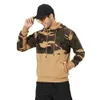 Herrtröjor tröjor Autumn Winter Men Khaki Camo Söt långärmad överdimensionerad pojkar manlig kamouflage huvtröja fleece streetwear g221011