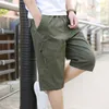 Herr shorts sommar streetwear casual 100% bomullsgods män techwear knä lenght militär capri gym joggers denim byxor g221012