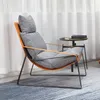 Italian Simple Luxury Down Lounge Chair - Thousand Bird Grid