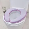 Toilet Seat Covers Extra Thick Warm Soft Cover Lid Pad Closestool Protector Bathroom Accessories Set Sticky Mat