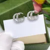 GG Designer Jewelry Oreing Femmes Studs Fashion Heart Love Love Stud Engagement Moucles d'oreilles 13