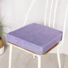 Oreiller imitation coton lin épaissir éponge tapis Simple couleur unie siège chaise dos double usage doux protéger les hanches