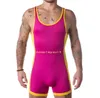 الرجال المفرد المفرد أزياء Catsuit Costumes Gym Training Wrestling Singlets Mens Mens رفع الأثقال