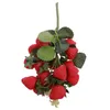 Party Decoration Fruit Fake Strawberries Artificial Strawberry Decor Fruits Red Props Lifelike SimulationPography Model Decorative Faux