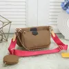 V￤skor Clutch Designer Multi Pochette Accessoires 3 Piece Set Clutch Evening Bag L￤der Tv￥ l￶stagbara p￥sar Justerbar remkedja