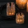 Ljush￥llare Lykta Crystal f￶r en modern kreativ tr￤dg￥rdsh￥llare Candles Romantic Marocko Vintage Pe de Vela European Decor