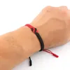 Link-Armbänder, nationaler Stil, Glücksbringer, rot, schwarz, Schnur-Armband, Liebhaber, handgefertigt, geflochten, konzentrischer Knoten, Anhänger für Damen und Herren, Schmuck, Geschenk