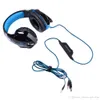 Headphones Headset With Microphone Game Music Headset Wired Stereo Bass Headsets Colorful Luminous LED Light Computer Audio