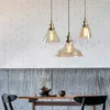 Hanglampen Noordse vintage lichten Industriële glazen hanglamp voor eetkamer bar decor retro luminaire ophanging keukenarmaturen