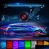 Dekorativa ljusbilar LED-strip lampor 4st 48 Mticolor Music Interior Atime Atmosphere RGB SMD Mood for TV Home-USB Drop Delivery 2022 Mob DHSWR